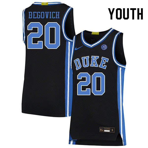 Youth #20 Neal Begovich Duke Blue Devils College Basketball Jerseys Stitched Sale-Black